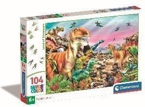 Clementoni Puzzle 104El. Super Kolor Land Of Dinosaurs