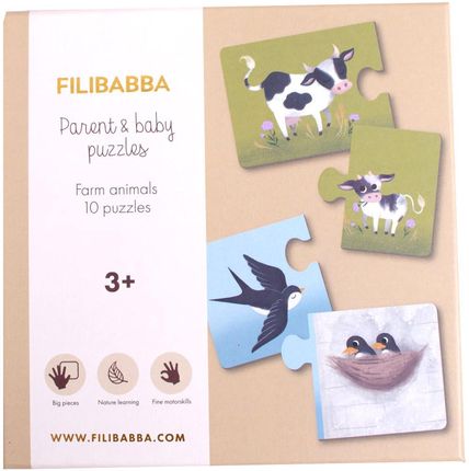 Filibabba Puzzle Farm Animals 20El.