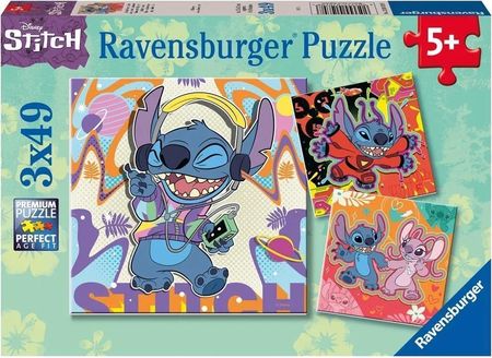 Ravensburger Puzzle Dla Dzieci 2D 3W1 Disney Stitch