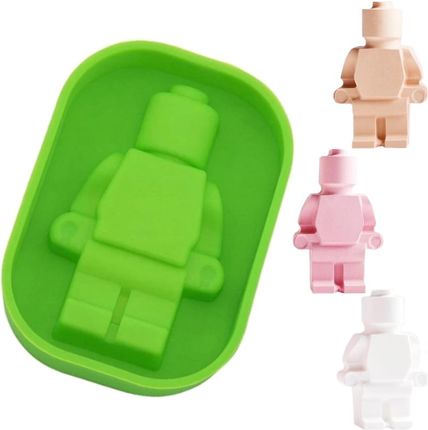 Silikonowa forma, foremka do czekoladek, ciastek, galaretek LEGO Zielona