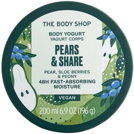 The Body Shop Pears & Share Yogurt Nawilżający Jogurt Do Ciała 200 ml