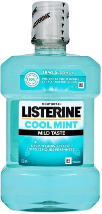 Listerine Cool Mint Płyn Do Płukania Jamy Ustnej Łagodny Smak Mięty 1000 ml