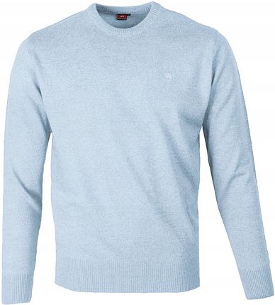 Sweter męski klasyczny gładki Lodowy Błękit melanż L