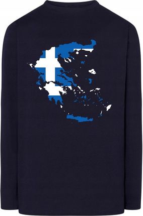 Grecja Flaga Bluza Longsleeve Modna Rozm.XXL