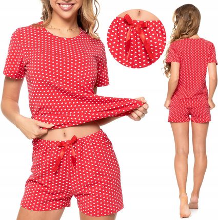 Piżama damska w serduszka na Walentynki Moraj XL