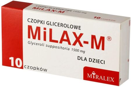 Miralex Milax-M przeczyszczające czopki glicerynowe 10szt.