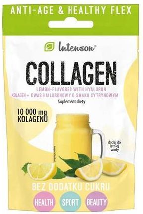 Intenson Kolagen + kwas hialuronowy witamina C proszek smak cytrynowy 10,7g