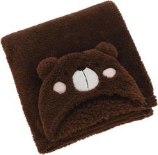 Home Styling Collection Koc Z Kapturem Dla Dzieci Teddy Uszkami 70X100Cm