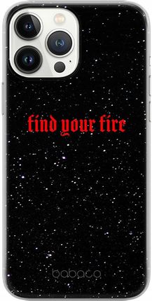 Babaco Etui Do Apple Iphone 14 Find Your Fire 002 Nadruk Pełny Czarny