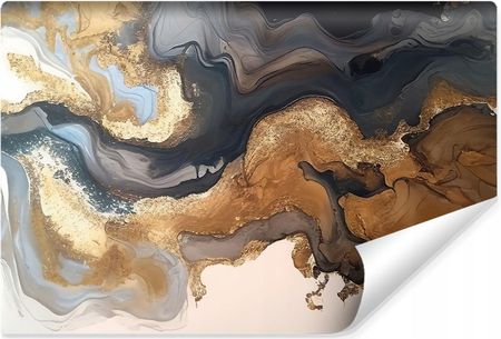 Muralo Fototapeta   Abstrakcyjny Złoty Marmur Nowoczesny Wzór 360X240
