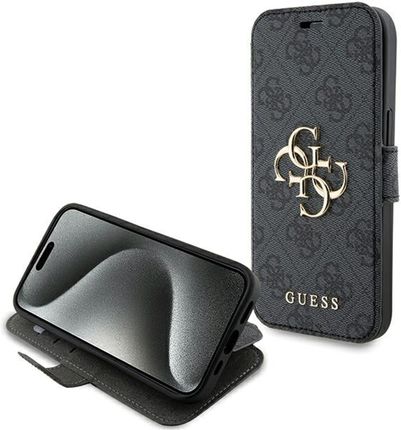 Guess Gubkp15S4Gmggr Iphone 15 14 13 6 1" Szary Grey Book 4G Metal Logo