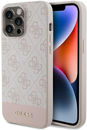 Guess Guhcp14Lg4Glpi Iphone 14 Pro 6 1" Różowy Pink Hard Case 4G Stripe Collection