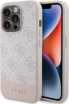 Guess Guhcp15Lg4Glpi Iphone 15 Pro 6 1" Różowy Pink Hardcase 4G Stripe Collection