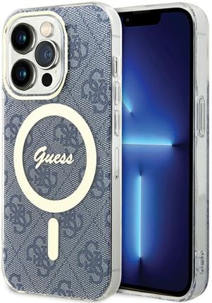 Guess Guhmp15Xh4Stb Iphone 15 Pro Max 6 7" Niebieski Blue Hardcase Iml 4G Magsafe