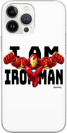 Marvel Etui Do Apple Iphone 13 Pro Max Iron Man 028 Nadruk Pełny Biały