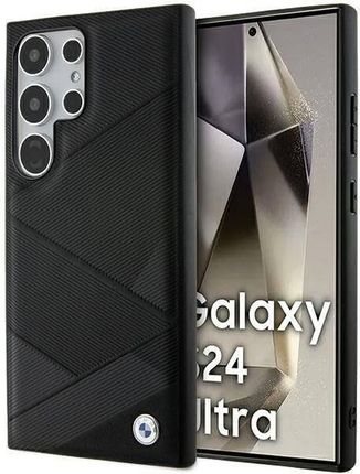 Bmw Oryginalne Etui Samsung Galaxy S24 Ultra Hardcase Signature Leather Crossing Lines Pattern Bmhcs24L23Rcgpk Czarne