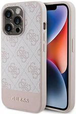 Guess Oryginalne Etui Apple Iphone 15 Pro Hardcase 4G Stripe Collection Guhcp15Lg4Glpi Różowe