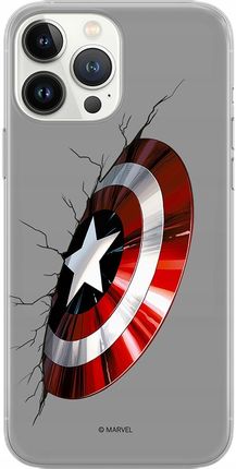 Marvel Etui Do Apple Iphone Xs Max Kapitan Ameryka 023 Nadruk Pełny Szary