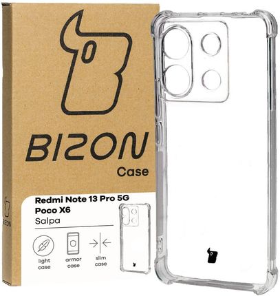 Bizon Etui Case Salpa Do Xiaomi Poco X6 5G Redmi Note 13 Pro Przezroczyste