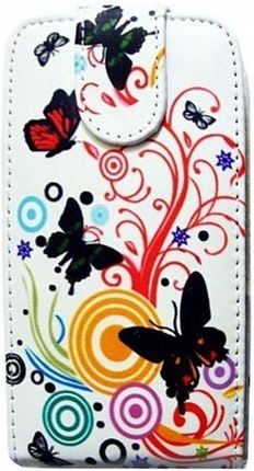Gsm Hurt Etui Do Samsung Galaxy S3 I9300 Pokrowiec Case Book Design Kolorowe Motyle