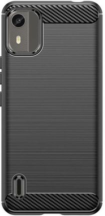 Hurtel Etui Silikonowe Carbon Case Do Nokia C12 Pro Plus Czarne