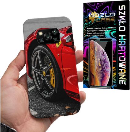 World Case Etui Do Xiaomi Poco X3 Felga Auto Auta Ferrari Wybór Szkło