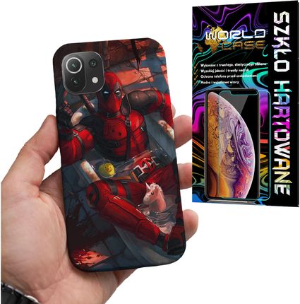 World Case Etui Do Xiaomi Mi 11 4 5G Deadpool Marvel Filmy Seriale Szkło