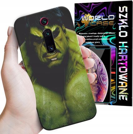 World Case Etui Do Xiaomi Mi 9T Pro Hulk Avengers Spiderman Marvel Szkło