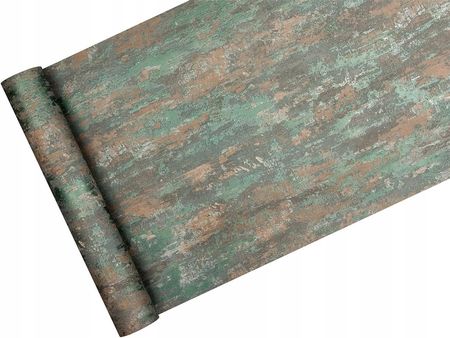 As Tapeta -Zielony Tynk Strukturalny Metaliczny Błysk