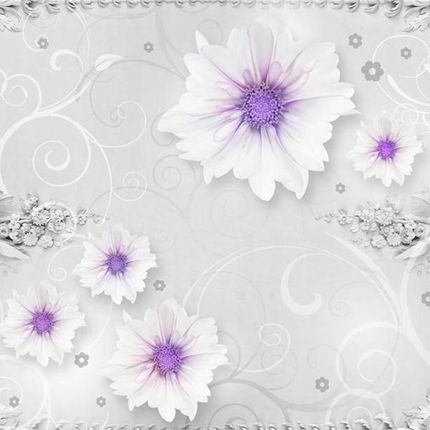 Artpro Fototapeta 3D Na Ścianę  350X245  Kwiaty I Płaskorzeźba