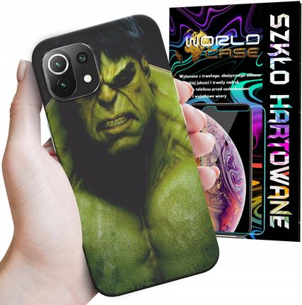 World Case Etui Do Xiaomi Mi 11 4 5G Hulk Avengers Spiderman Marvel Szkło