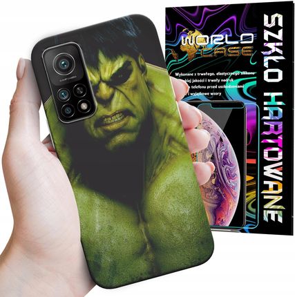 World Case Etui Do Xiaomi Mi 10T Hulk Avengers Spiderman Marvel Szkło