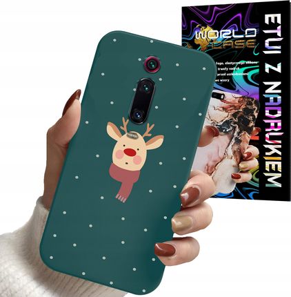 World Case Etui Do Xiaomi Mi 9T Pro Świąteczne Renifer Mikołaj
