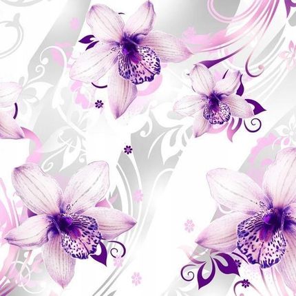 Artpro Fototapeta 3D Na Ścianę  350X245  Biało-Fioletowe Kwiaty