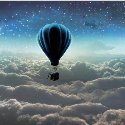 Artpro Fototapeta 3D Na Ścianę  250X175  Nocne Niebo Lot Balonem