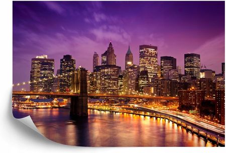 Doboxa Fototapeta Samoprzylepna New York Manhattan Pont De Brooklyn 208X146