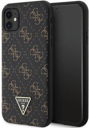 Guess Guhcn61Pg4Gpk Iphone 11 / Xr 6,1" Czarny/Black Hardcase 4G Triangle Metal Logo
