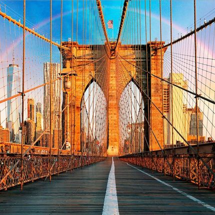 Fototapeta 3D Na Ścianę Do Sypialni 350x245 +klej, Most, Nowy Jork, Miasto