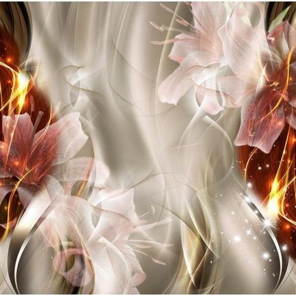 Artpro Fototapeta 3D Na Ścianę  250X175  Złote Światło Kwiaty