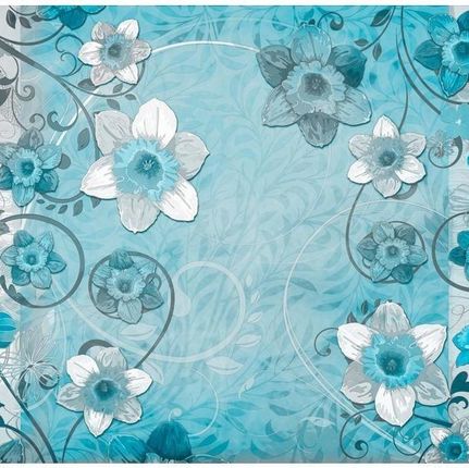 Artpro Fototapeta 3D Na Ścianę  250X175  Błękitne Kwiaty