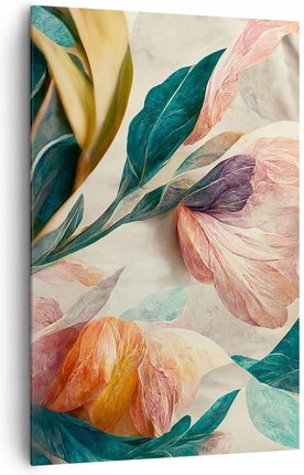Arttor Duży obraz do Salonu XXL 80x120 Kwiaty Nowoczesny na płótnie Obrazy (PA80X1205904)
