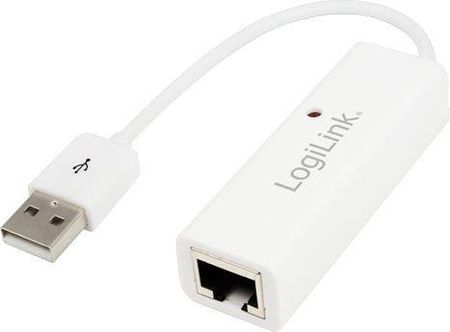 Logilink Konwerter USB - RJ45 biały (UA0144)