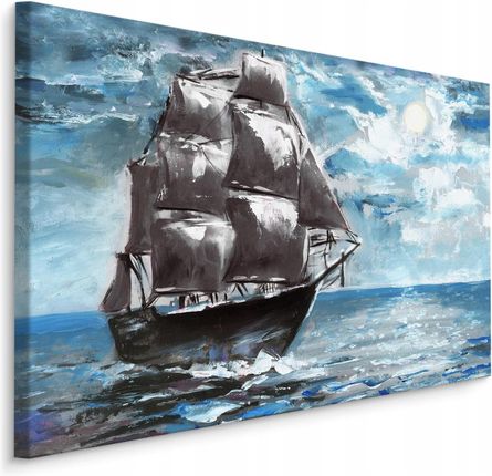 Muralo Obraz do jadalni statek łódź morze ocean 100x70 (ML_635_C10070)