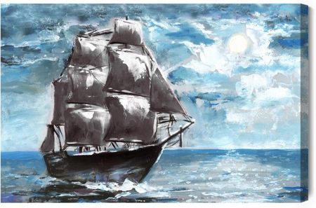 Doboxa Obraz Na Płótnie Statek Piracki Na Morzu 30x20 LB-535-C (5904343995151)