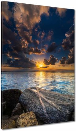Zesmakiem Obrazy 60x90 Skały Morze Zachód Słońca (H5542M_PC1M_60X90CM)
