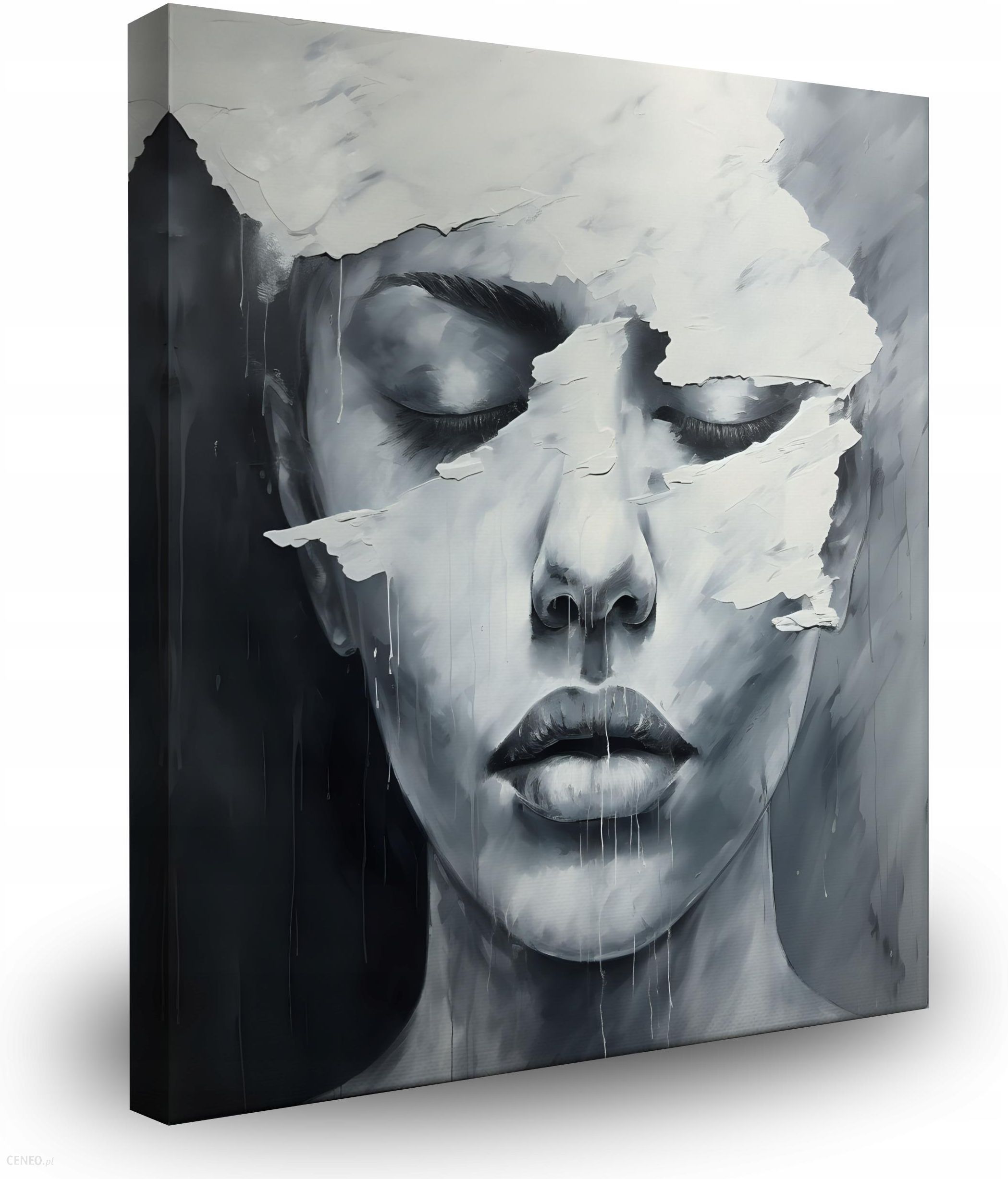 Muralo Obraz Do Sypialni Abstrakcyjny Portret Kobieta Usta Beton 50x50 Mf10000286c5050 2325