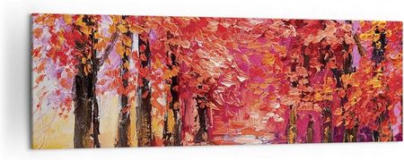 Arttor Duży obraz do Salonu 160x50 Drzewa Nowoczesny fotoobraz na płótnie Obrazy (AB160X504292)
