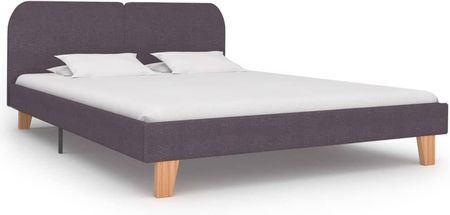 VidaXL Rama łóżka, kolor taupe, tkanina, 180 x 200 cm
