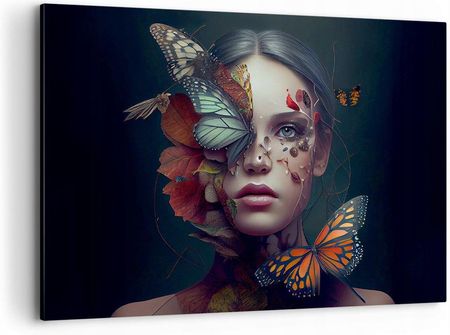 Arttor Foto obraz na płótnie Canvas 100x70 Motyle Salon Sypialnia na ścianę Duży (AA100X705725)