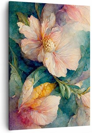 Arttor Obraz na płótnie do Salonu Sypialni 50x70 Kwiaty Obrazy na ścianę Canvas (PA50X705606)
